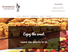 Tablet Screenshot of gretchensgoodeats.com